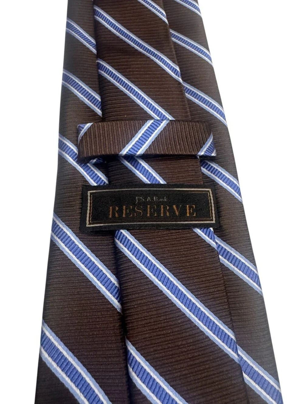 Jos A Bank Reserve 100% Silk Striped Tie